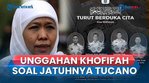 Gubernur Khofifah Ucapkan Belasungkawa Atas Insiden Jatuhnya Pesawat