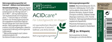 Classic Ayurveda Acidcare G Shop Apotheke