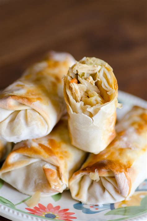 Easy Baked Chicken Egg Rolls (Freezer Friendly!)