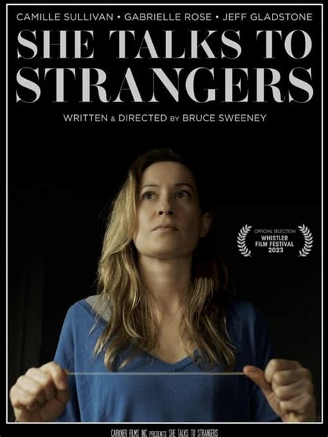 She Talks To Strangers Posters The Movie Database Tmdb