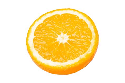 Premium Photo Fresh Juicy Orange Cut In Half Isolated On White Background