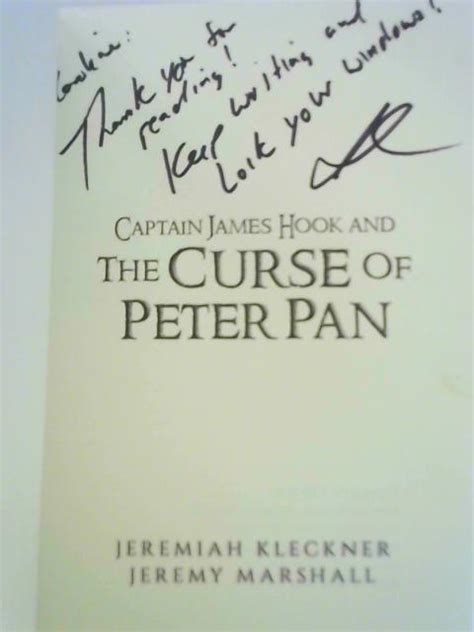 Captain James Hook And The Curse Of Peter Pan De Jeremiah Kleckner And