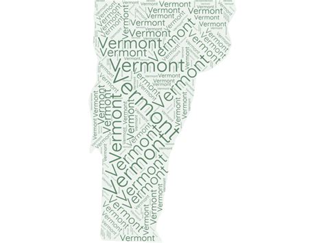 Vermont State Word Cloud · Inkpx