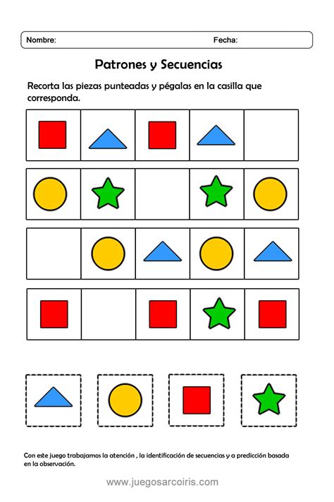 Juegos De Patrones Y Secuencias Para Niños Juegos De Series Numericas Patrones Secuencias