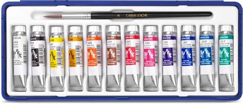 Amazon Caran D Ache Studio Gouache Set Of 12x10ml Tubes