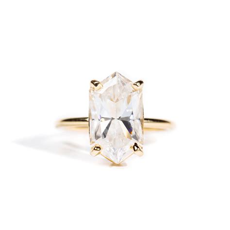 Eloise Elongated Hexagon 5ct Engagement Ring Mtd