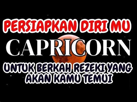 CAPRICORN NOVEMBER 2023 PERSIAPKAN DIRIMU UNTUK BERKAH REZEKI YANG