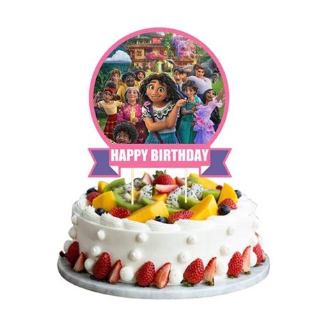 Happy Birthday In A Circle Cake Topper Gold J C Party Supplies