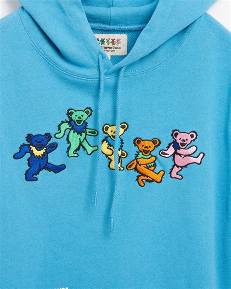 Thisisneverthat® X Grateful Dead Dancing Bears Mens Hoodie Azul