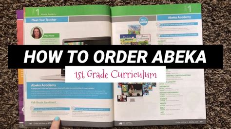 Homeschool Understanding How To Order Abeka Curriculum 1st Grade