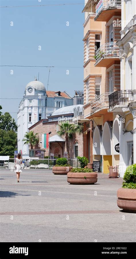 Plovdiv Bulgaria July 24 2023 Women Walks Down The Longest