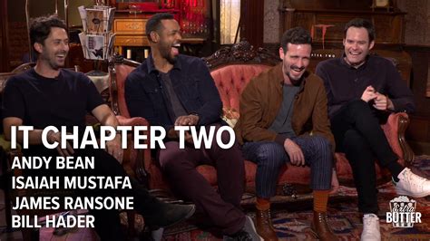 It Chapter Two Funny Interview With Bill Hader Andy Bean Isaiah Mustafa And James Ransone