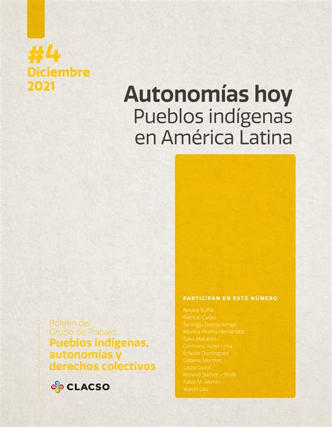 PDF Autonomías Hoy Pueblos Indígenas en América Latina nº4