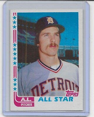 1982 TOPPS 556 JACK MORRIS ALL STAR BLACKLESS ERROR HOF TIGERS EBay