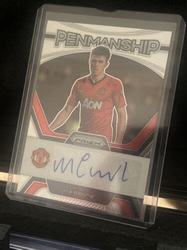 2023 24 Panini Prizm EPL Choice Michael Carrick Auto Penmanship Man