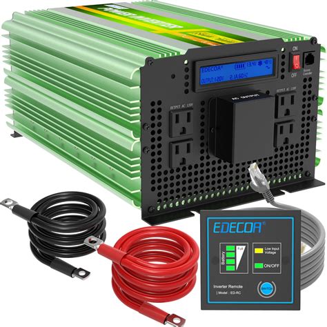 Edecoa Dpp35 12v To 120v 3500w Pure Sine Wave Power Inverter For Sale