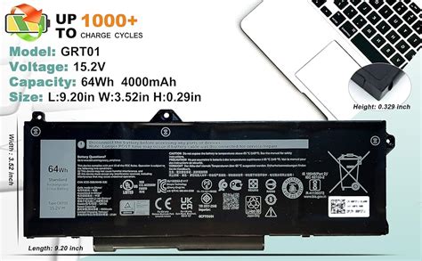 Amazon BOWEIRUI GRT01 Battery For Dell Latitude 5421 5521 Battery