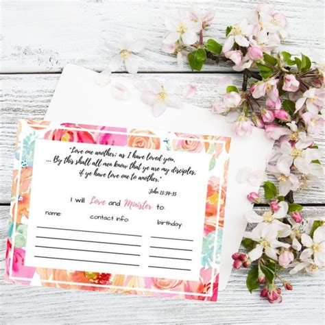 Ministering Assignment Cards Etsy