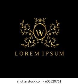 Luxury Gold Boutique Logo Vector Design Stock Vector Royalty Free