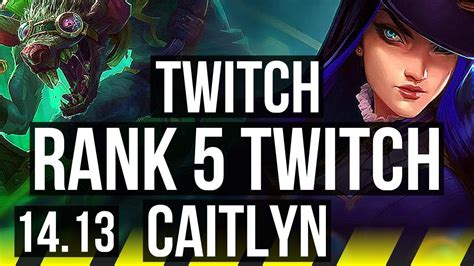 Twitch And Lulu Vs Caitlyn And Lux Adc Rank 5 Twitch Godlike 2059