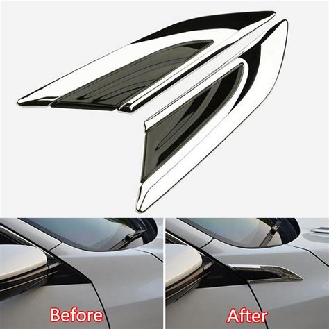 YAQUICKA Fit For Honda Civic 10th New 2016 Auto Car Fender Side Wing