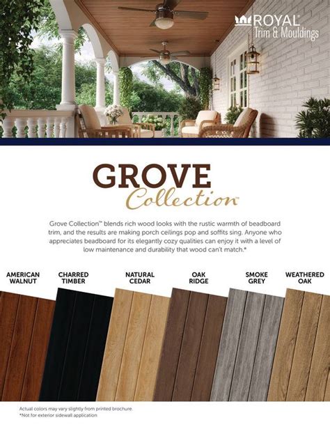 Grove Collection™ Sell Sheet Royalpros