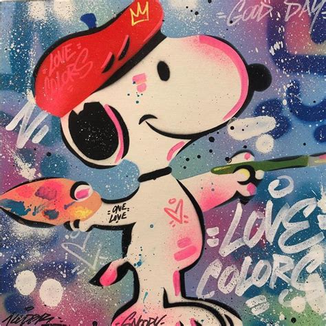 Peinture Snoopy Artiste Par Kedarone Carr D Artistes