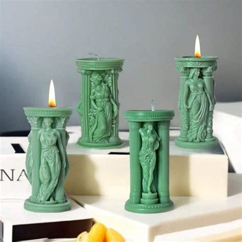 Moule En Silicone De Statue De D Esse V Nus Colonne De Bougie Outil