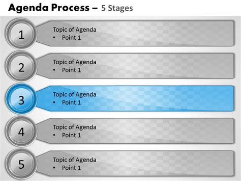 Highlight The Important Agenda 0214 Powerpoint Slide Template