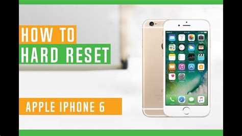 How To Restore Iphone 6 To Factory Settings Hard Reset Youtube