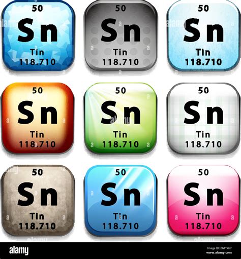 The Tin element Stock Vector Image & Art - Alamy