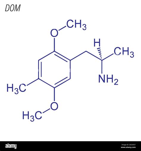 Fórmula Esquelética De Dom Molécula Química Farmacológica Imagen Vector De Stock Alamy