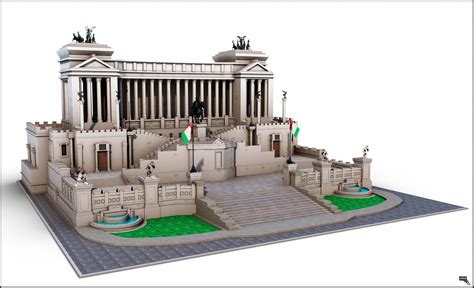 Altare Della Patria Piazza Venezia Rome D Model Ma Obj Fbx