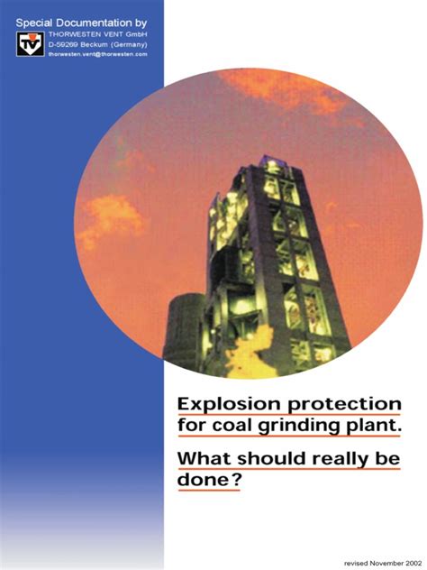 Explosion Protection For Coal Grinding Plant | PDF | Explosion | Mill ...