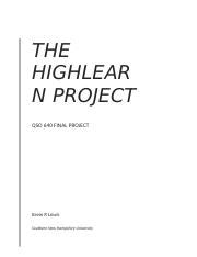 Final Project Docx The Highlear N Project Qso Final Project Kevin