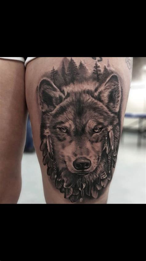 Native American wolf tattoo | Native american wolf tattoo, Wolf tattoos ...