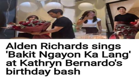 TRENDING SOCMEDALDEN RICHARDS SINGS BAKIT NGAYON KALANG AT KATHRYN