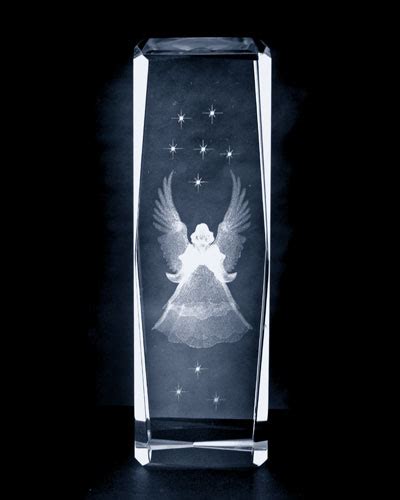 Laser Engraved Crystal Blocks Tall 3d Blocks Glassware Religious Themed Icon Images Tware