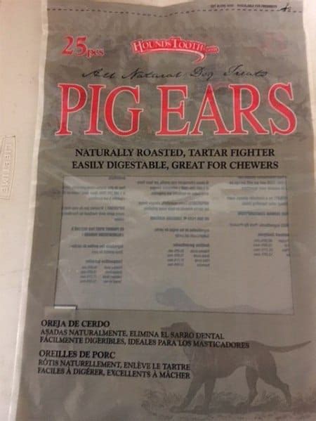 RECALL ALERT: Three Brands of Pig Ears Dog Chews Recalled