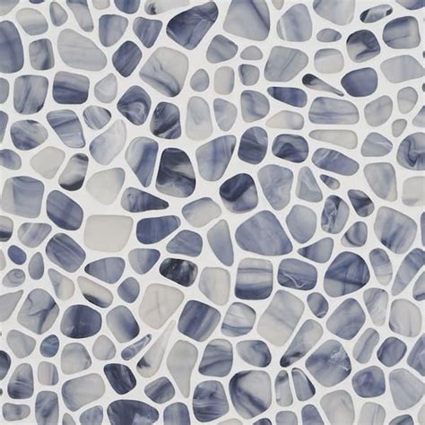 Ivy Hill Tile Hydra Blue 1181 In X 1181 In Frosted Glass Wall Mosaic Tile 096 Sq Fteach