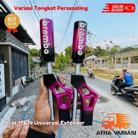 Jual Tongkat Persneling Extender Blackpink Variasi Universal Mobil