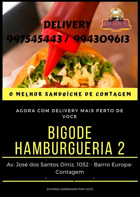 Carta Del Restaurante Bigode Hamburgueria Contagem