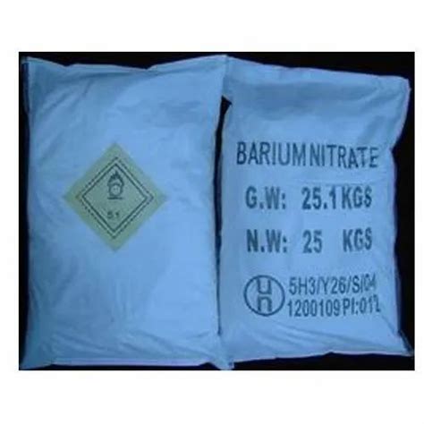 Barium Nitrate 98 25Kg Bag At Best Price In New Delhi ID 19494687373