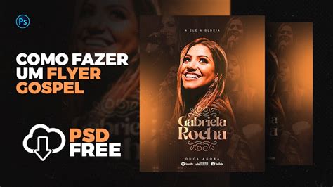 Como Fazer Um Flyer Gospel No Photoshop Psd Free Youtube