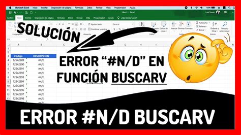 SOLUCION al Error BuscarV en Excel LA FUNCIÓN NO encuentra los