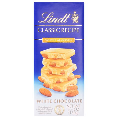 Save On Lindt Classic Recipe White Chocolate Candy Bar With Whole Almonds Order Online Delivery