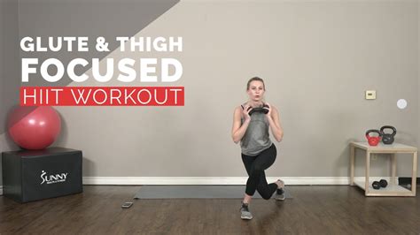 Glute And Thigh Focus Hiit Workout At Home Youtube