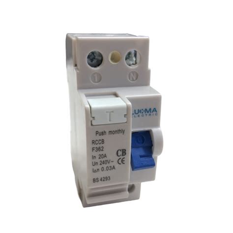 INTERRUPTOR DIFERENCIAL FUGA IDR BIPOLAR 30MA 20A LUKMA Elétrica