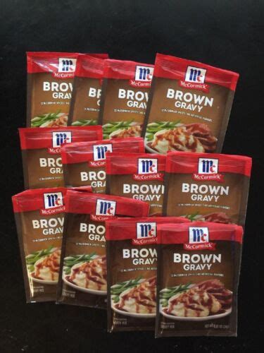 12 Packs Mccormick Brown Gravy Mix 0 87 Ounce Ea Ebay