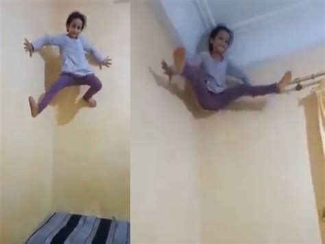 Girl Climbs Up Wall Like Spider Man In Viral Video Watch Trending And Viral News